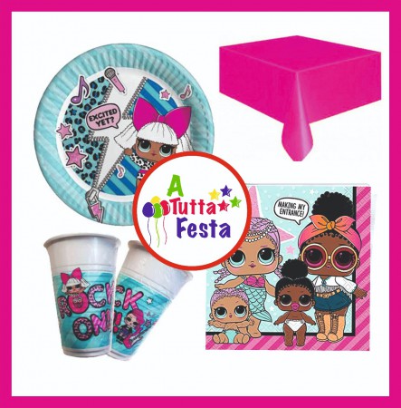 KIT FESTA LOL SURPRISE X16 PERSONE